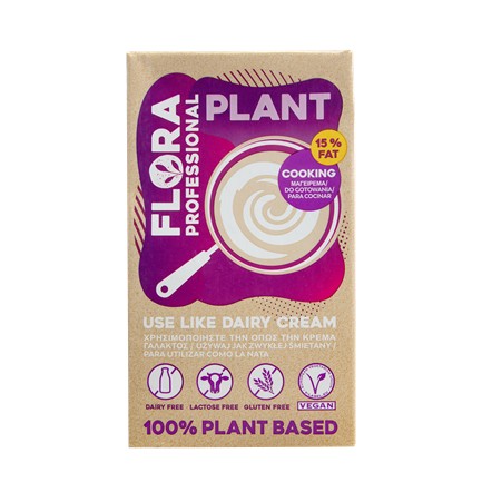 Vegánsky krém FLORA 15% univerzálny krém 1 liter Flora