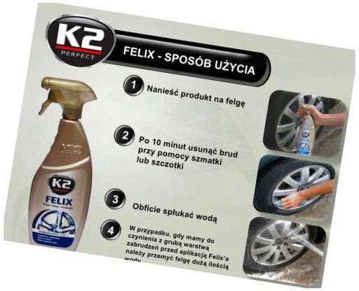 K2 FELIX RIM TEKUTINY UMÝVA RÁFKY A NÁBOJE HIT FV