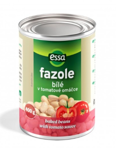 Biela fazuľa v paradajkovej omáčke ESSA 400g