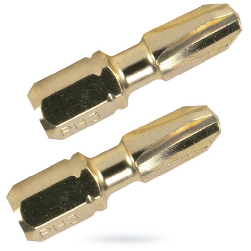 2 rázové bity Ph3 25mm IMPACT GOLD Makita B-28341