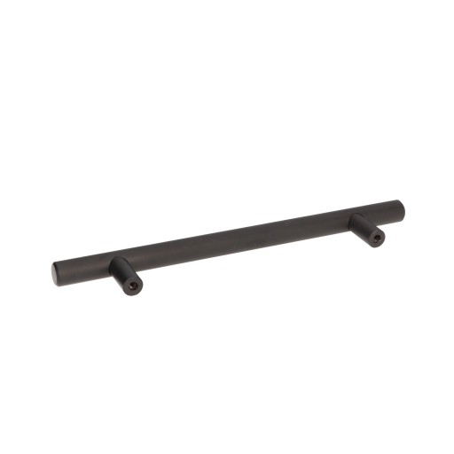 Moderná nábytková úchytka na kuchynské linky, kovové čierne zábradlie 128mm