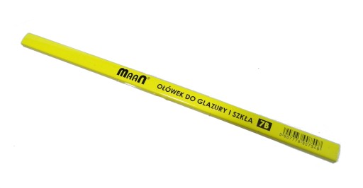 Ceruzka na sklo, kameninové obklady, 25 cm, červený grafit