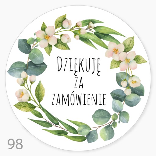 ĎAKUJEME ZA OBJEDNÁVKU hand made samolepky 48 ks