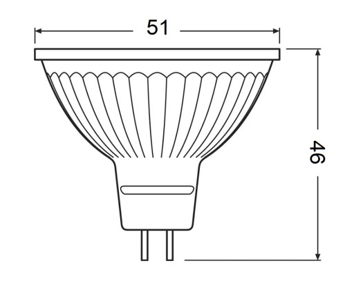 LED žiarovka MR16 3,8W 35W 345lm GU5,3 4000K 36 st. Osram