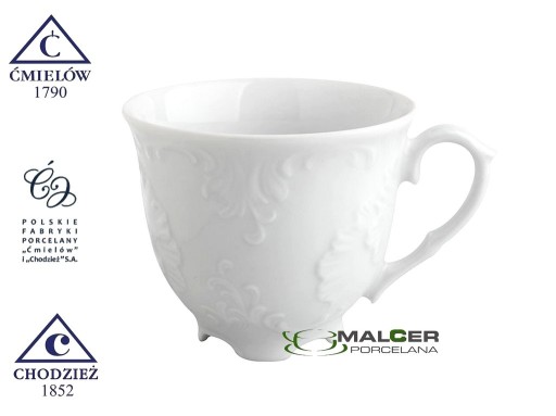 0001 ŠÁLKA 100 ml na espresso ROCOCO ĆMIELÓW PORCELAIN MALCER