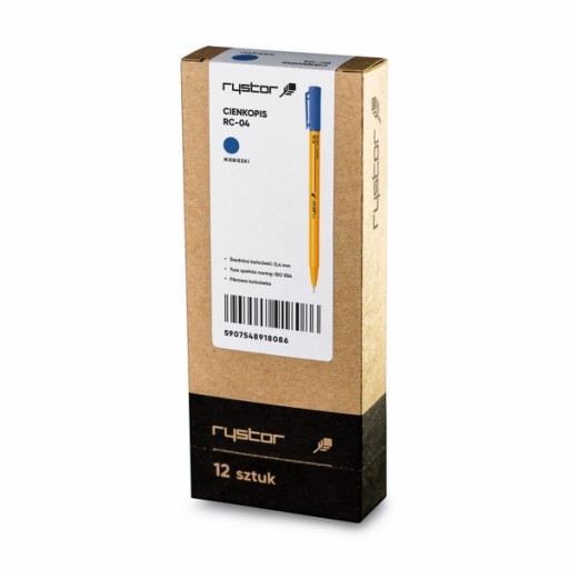 RYSTOR Fineliner školská kancelária RC-04 BLUE