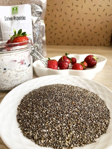 Čerstvá španielska šalvia 500g Chia semienka, čerstvé, prírodné, vysokej kvality