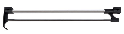 Závesný vešiak, výsuvný na šatníkovú skriňu, chróm, L-250 mm - AM003 AMIX