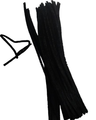 Kreatívne čierne drôty, 40 kusov, 30 cm