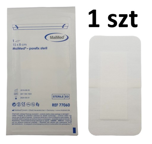 STERILNÝ OBLIEK NA RANY 15X8 ZMAŽENÉ NÁPLATY 1 KS
