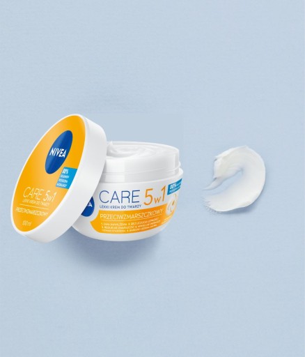 NIVEA CARE 5v1 Krém na tvár proti vráskam proti starnutiu 100 ml