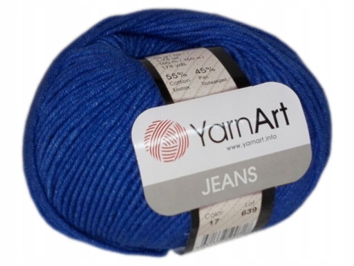 YARNART JEANS 17 tmavomodrá priadza