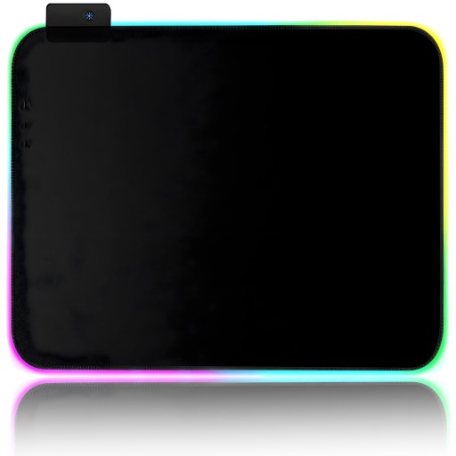 RGB LED USB HRANÁ PODLOŽKA PRE STOLÚ MYŠ SVIETENÁ 35x25cm