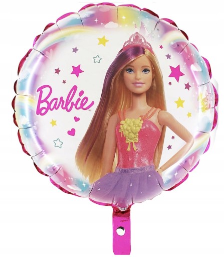 BARBIE Obojstranný fóliový balón okrúhly 45 cm
