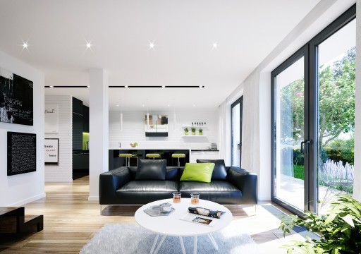 Halogénové svietidlo SQUARE GLASS BLACK + LED GU10 4W neutrálne