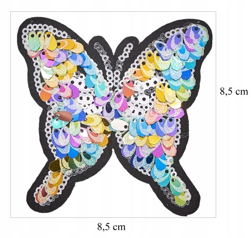 Flitrová TERMO aplikácia, nášivka BUTTERFLY, nažehľovačka
