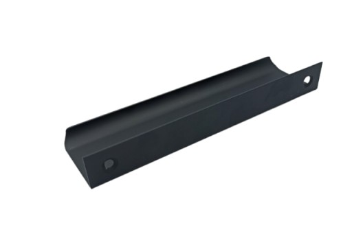 HRANOVÁ NÁBYTKOVÁ KĽÚČKA LEO OVAL 128/148MM MAT ČIERNA