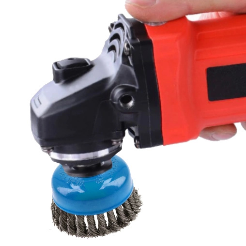 Drôtená kotúčová kefa so závitom pre brúsku 100 mm Drôt 0,5 mm M14