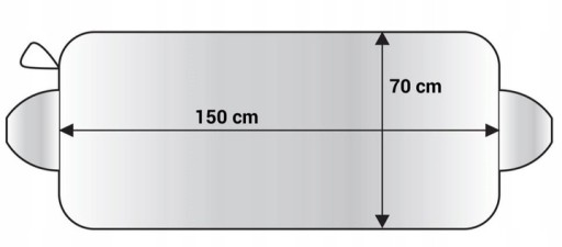 Kryt na okno 150x70cm, ochrana proti slnku, proti mrazu AMIO-01389
