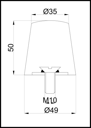 Vibroizolátor/nárazník nárazník/nárazník/noha PU M10