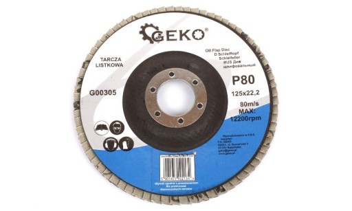 BRÚSNY KOTOÚČ KLAPKA 125mm P80 Geko