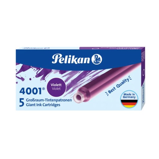 PELIKAN dlhé atramentové náplne PURPLE GTP/5 ks.