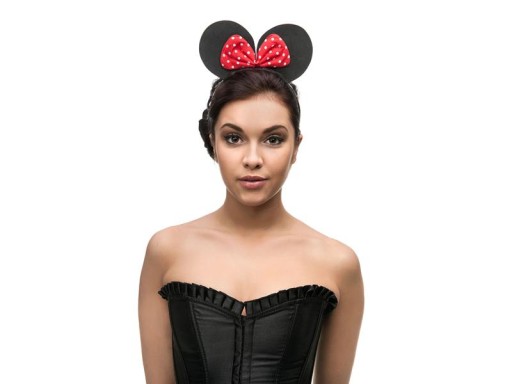 Čelenka SUPER Black Mouse s mašľou TC40923