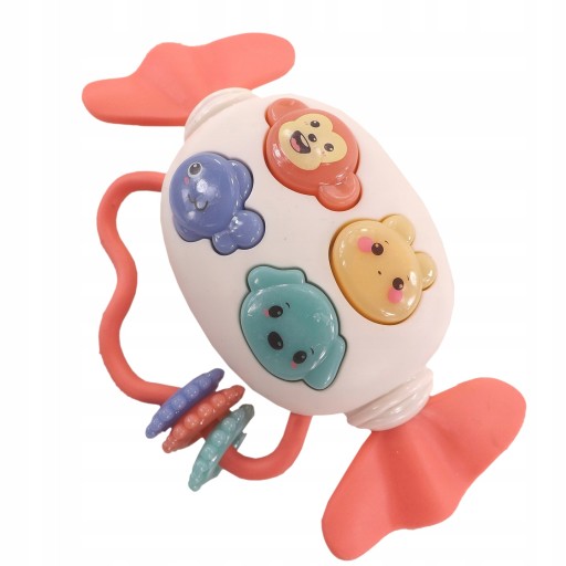 Hrkajúce hryzátko music box zvuky svetiel 66857R