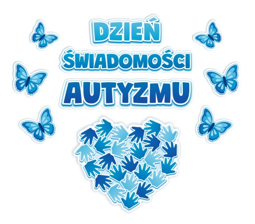 Letáková dekorácia - AUTIZMUS - Deň povedomia o autizme (60x65cm)