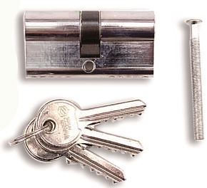 CYLINDER DVERE 31/31 CHROME 3 KĽÚČ