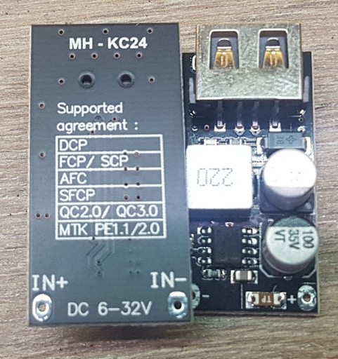 Rýchle nabíjanie 6-32V na USB 5V 3,4A / 9V/12V Max 24W