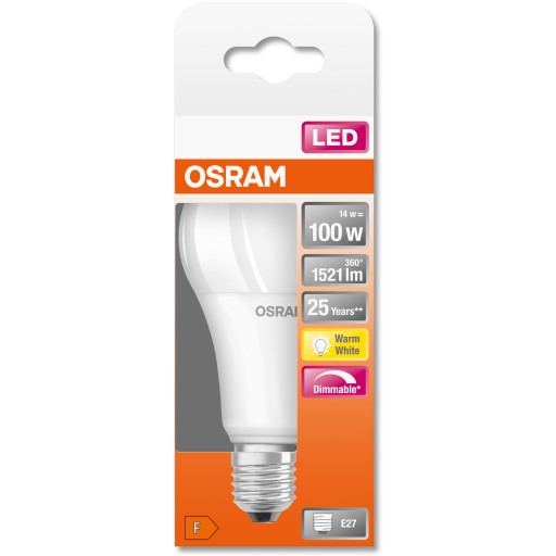 LED žiarovka E27 A60 14W 2700K Stmievateľná OSRAM