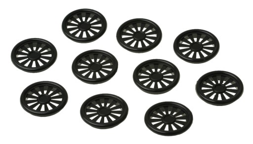 PLASTOVÝ NÁBYTOK VENTIL 40 mm ČIERNA 10 kusov