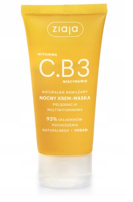 Ziaja hydratačný nočný krém-maska s vitamínom C.B3