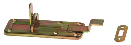 RAŽENÁ ZÁPADKA PLOCHÁ S BLOKOM 120X40mm NA BRÁNY