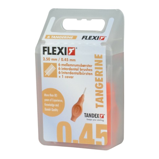 TANDEX Flexi 0,45-2,5 mm 6 medzizubných kefiek.