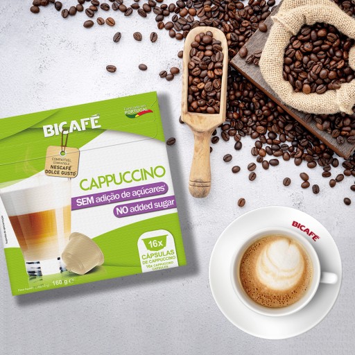 Bicafe CAPPUCCINO bez cukru pre Dolce Gusto 16