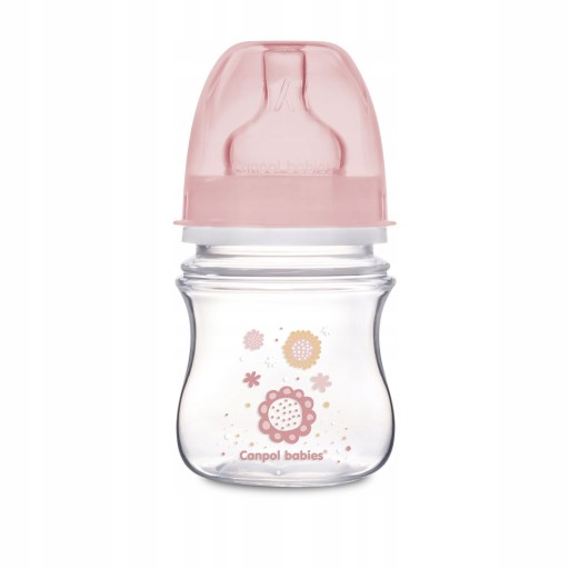 CANPOL WIDE ANTIKOLICKÁ FĽAŠA, RUŽOVÁ, 120 ML