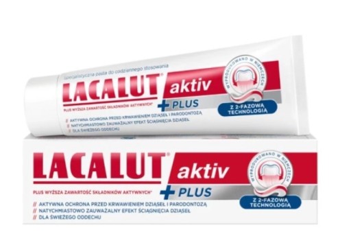 Lacalut Aktiv Plus zubná pasta, 75 ml