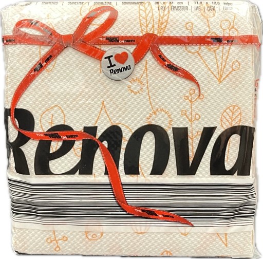 Papierové obrúsky Renova Red Label Deco 70 ks