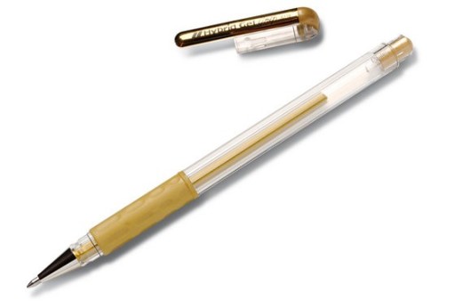 Pentel Hybrid Gel K118 gélové pero, zlaté