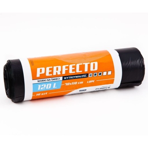 PERFECTO vrecia na odpadky 120L 10ks LDPE 70x110cm