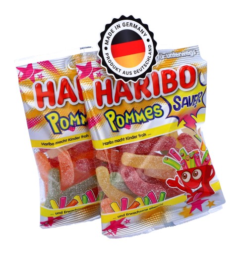 HARIBO Fruit Jelly Sour Fries 100g z Nemecka