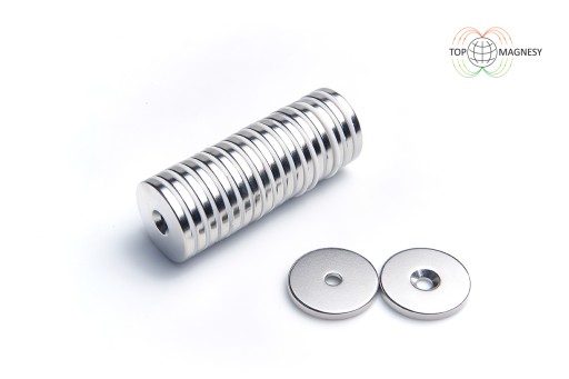 Magnet na hruď. MP 25x(7,5x4,5)x3 N38 pre skrutk