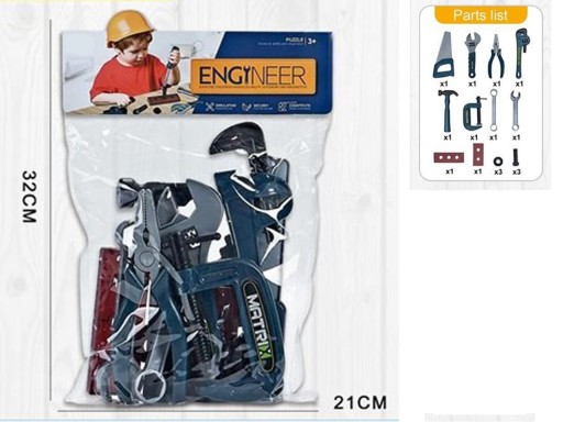 SÚPRAVA HRAČSKÉHO NÁRADIA 16 KUSOV DIY