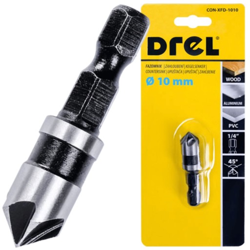 ZÁHLUBNÁ VŔTAČKA ZRAZENIE DO DREVA, KOV 10 MM