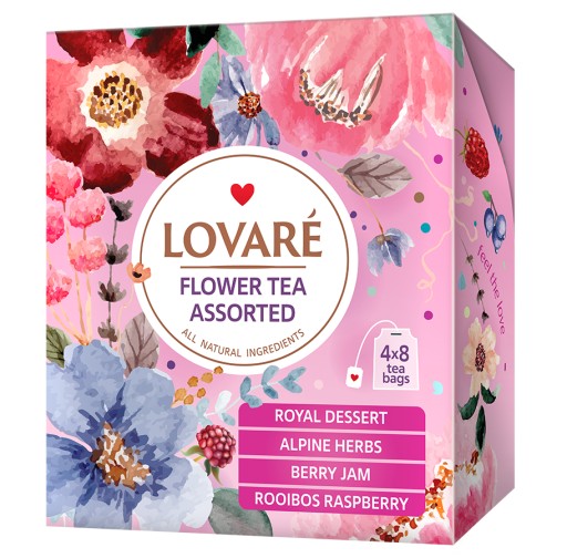 Lovare Flower Tea Rozmanité čajové zmesi v sade 4*8 32ks DOVOZ