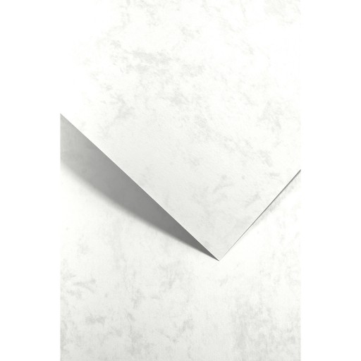 dekoračný vizitkový papier BIELY A SIVÝ MRAMOR MRAMOR 5 listov