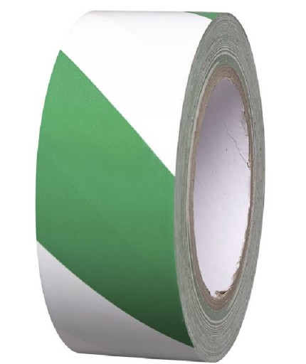 VÝSTRAŽNÁ PÁSKA BIELE A ZELENÉ OZNAČENIE 50mm/33m pre šnúry