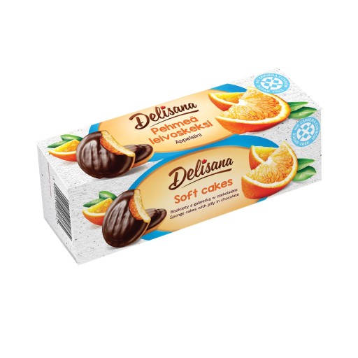 Sušienky s pomarančovým želé v čokoláde 150g DELISANA